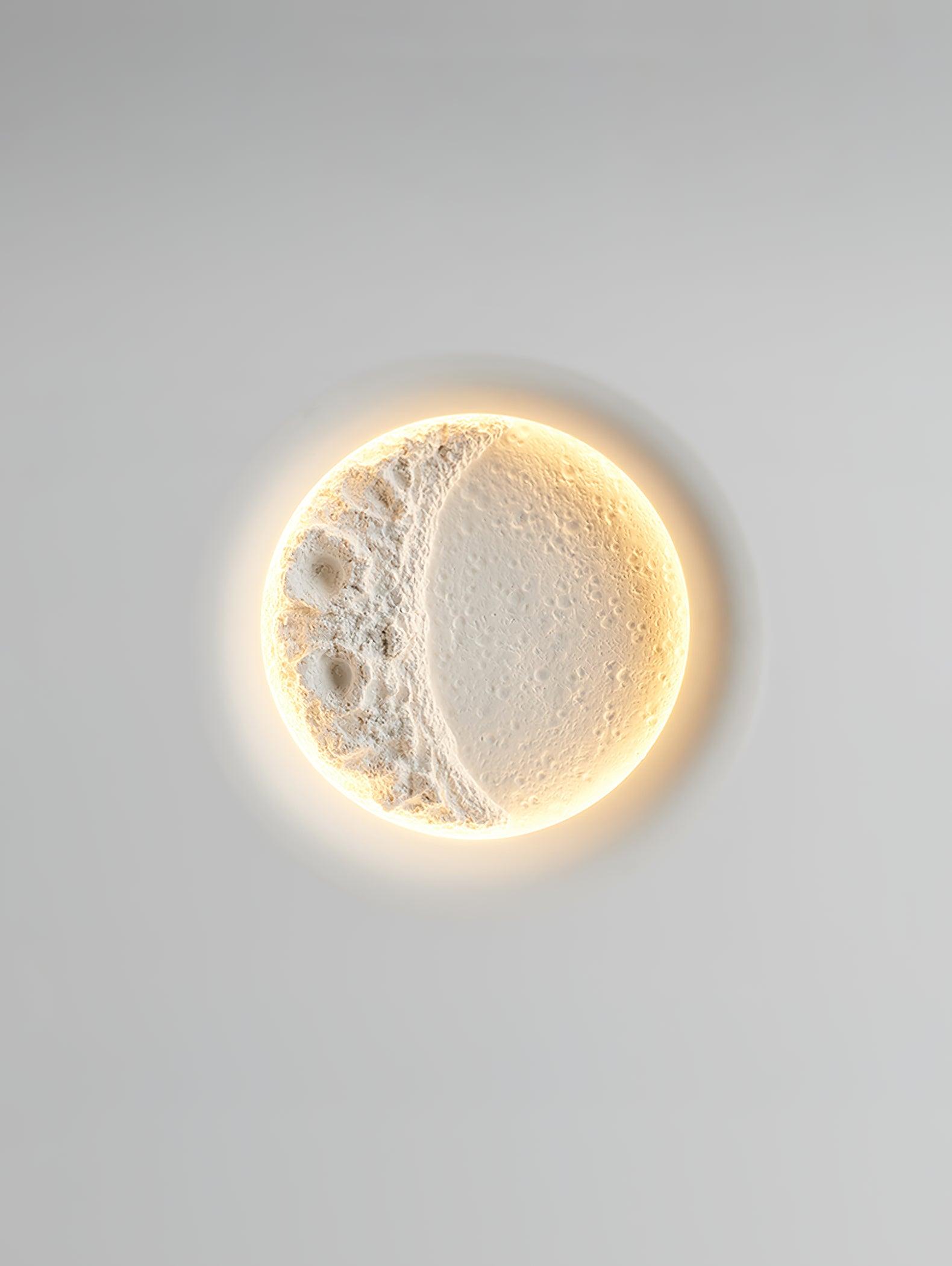 Gypsum Moon Wall Lamp