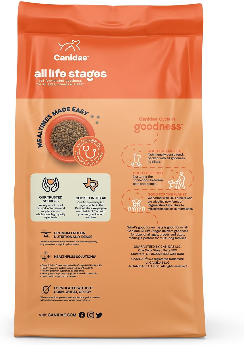 CANIDAE All Life Stages Lamb Meal and Rice Formula Dry Dog Food