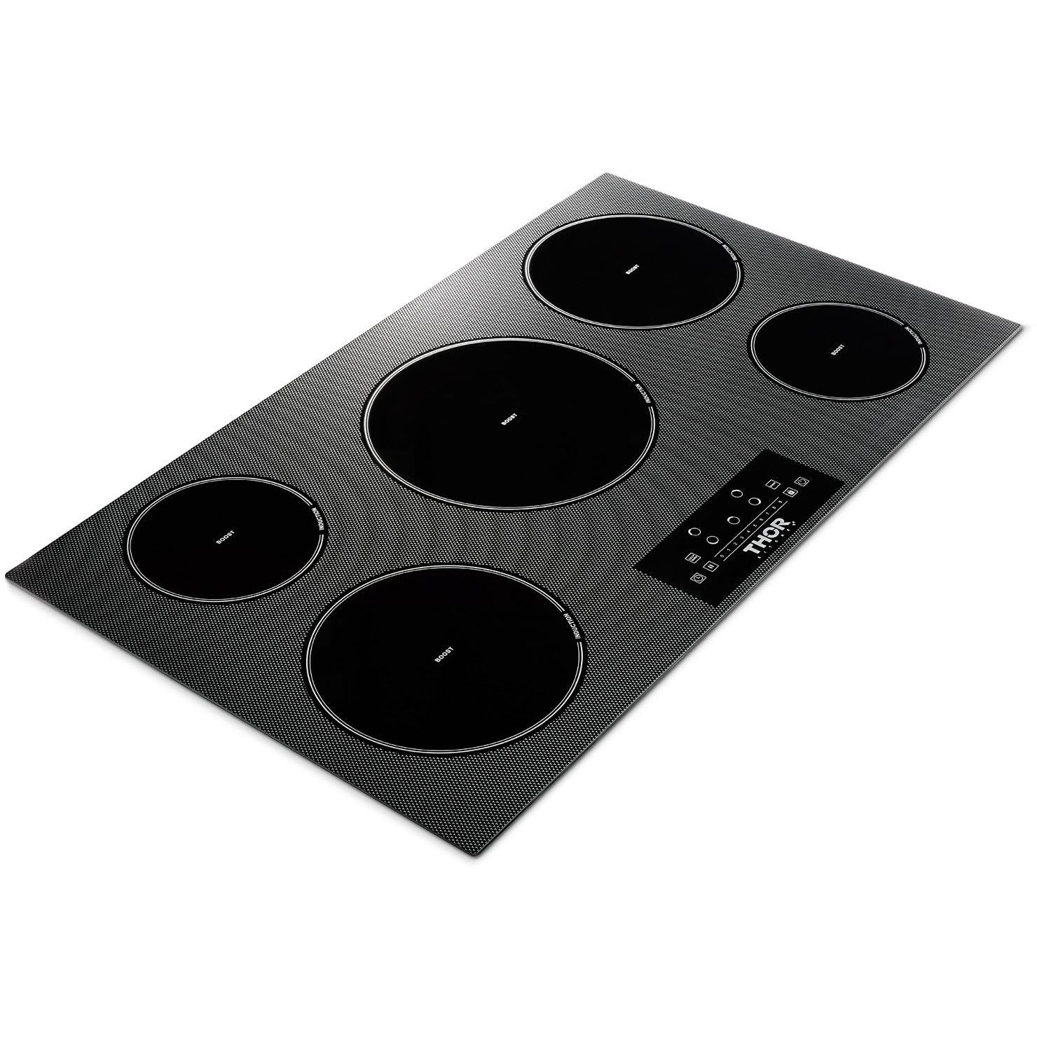 Thor Kitchen 36-Inch Built-In Induction Cooktop with 5 Elements TIH36