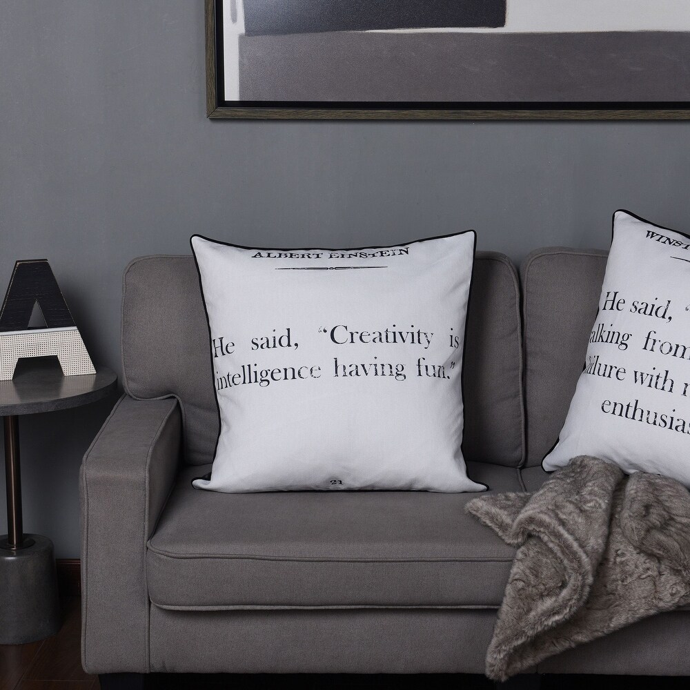 Dann Foley   Double Sided Quote Pillow