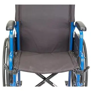 Drive Medical 18 in. Blue Streak Wheelchair with Flip Back Desk Arms and Elevating Leg Rests