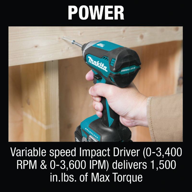 Makita 2-Tool Compact Hammer Drill Driveramp Impact Driver Cordless Tool Combo Kit