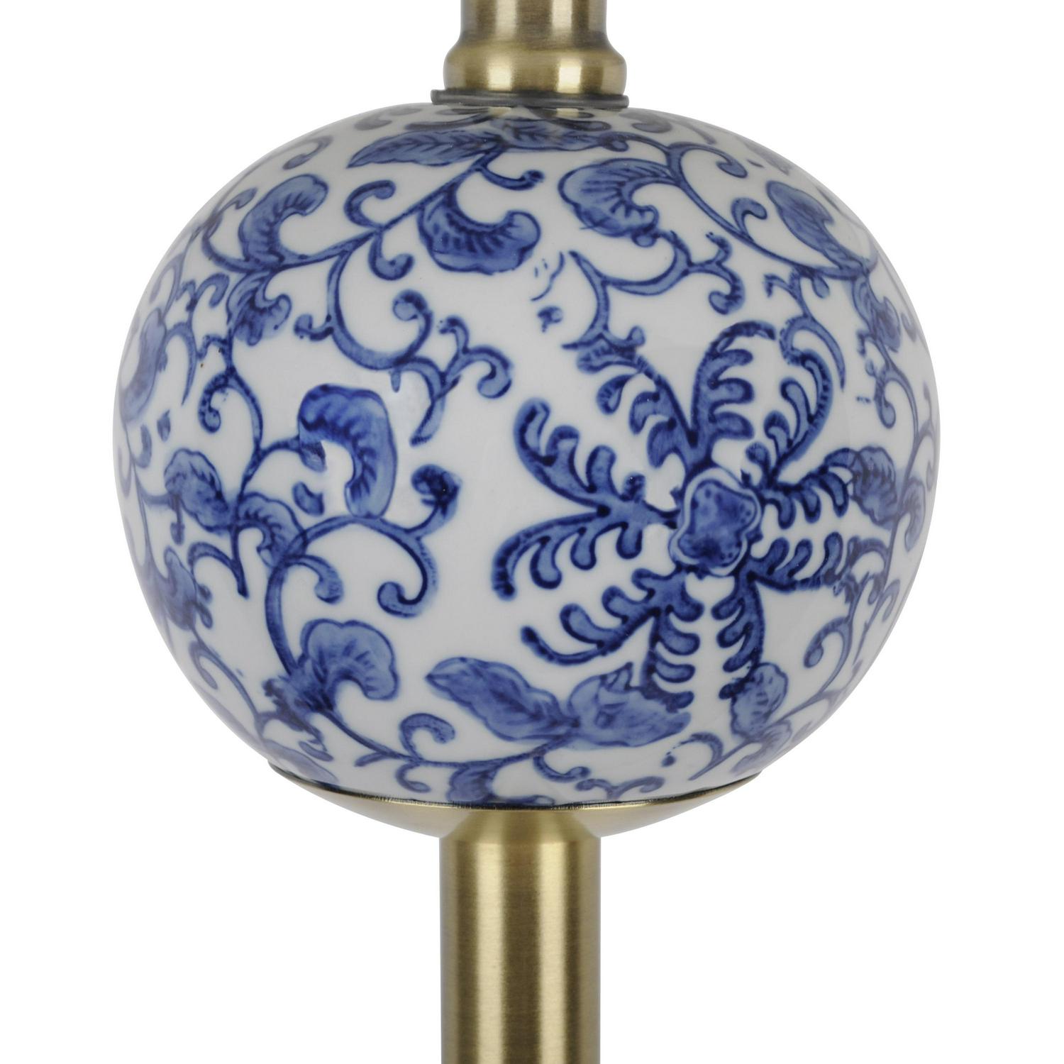 Decor Therapy 60 Becca Chinoiserie Font Floor Lamp， Multiple Finishes