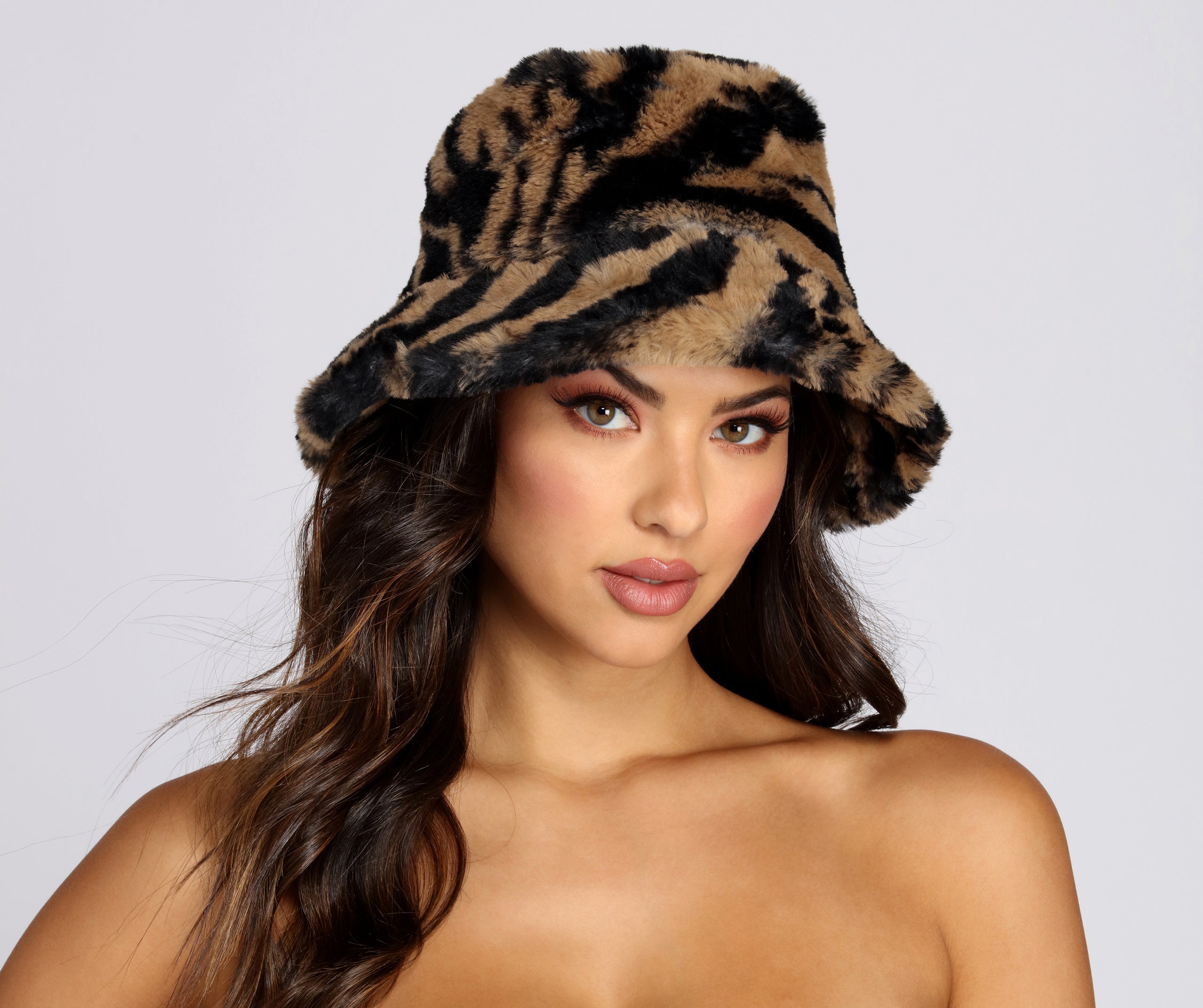 Fur Tiger Bucket Hat