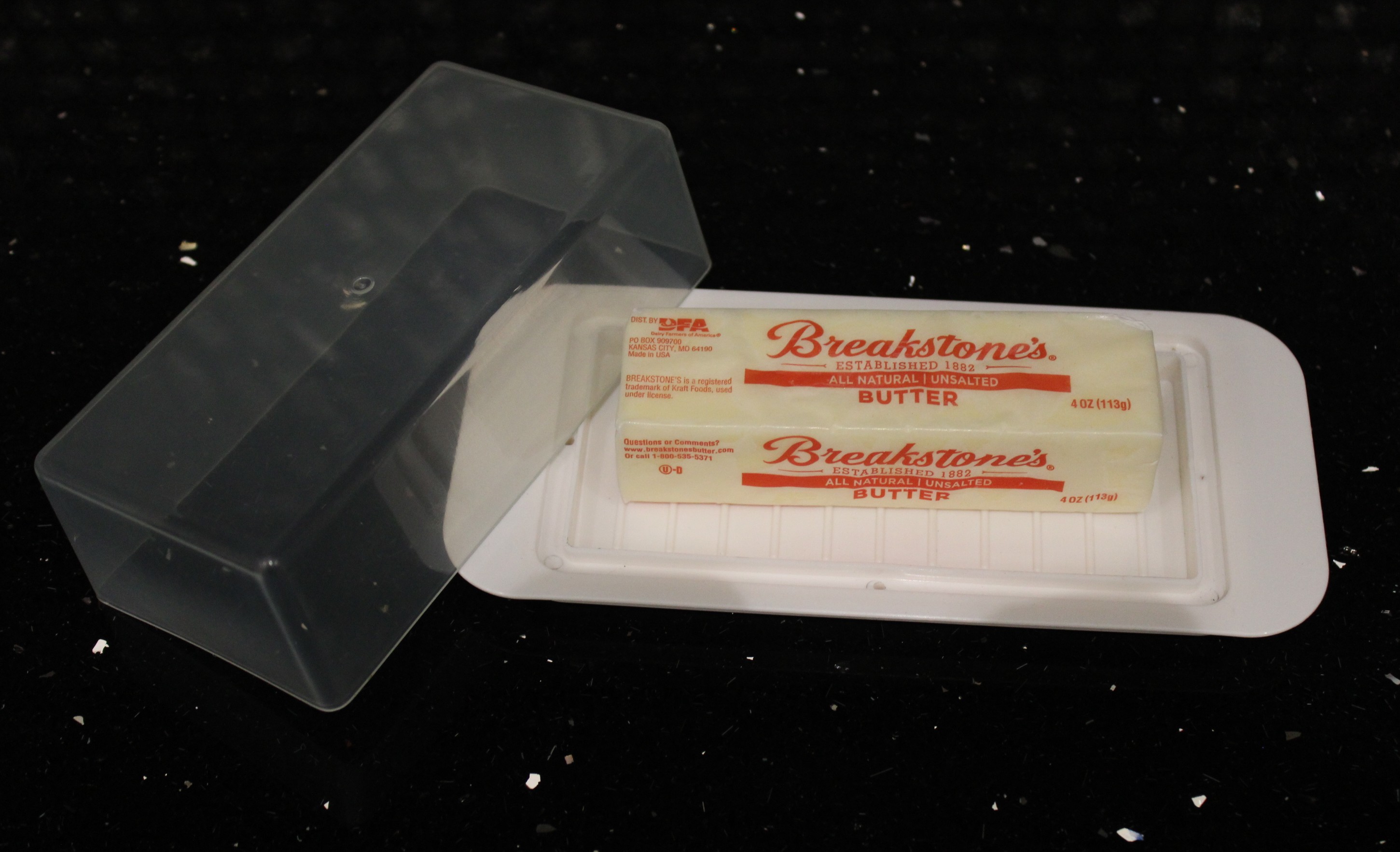 Dependable Industries 2 Pack Butter Dish With Cover and Handles Fits Both Elgin East Coast and West Coast Bars of Butter White