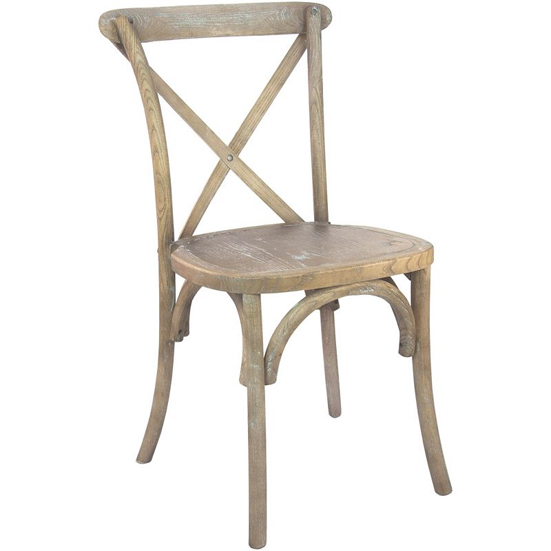 Merrick Lane Bardstown X-Back Bistro Style Wooden High Back Dining Chair