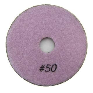 Archer USA 4 in. #50 Grit Wet Diamond Polishing Pad for Stone WPP04-B-0050#