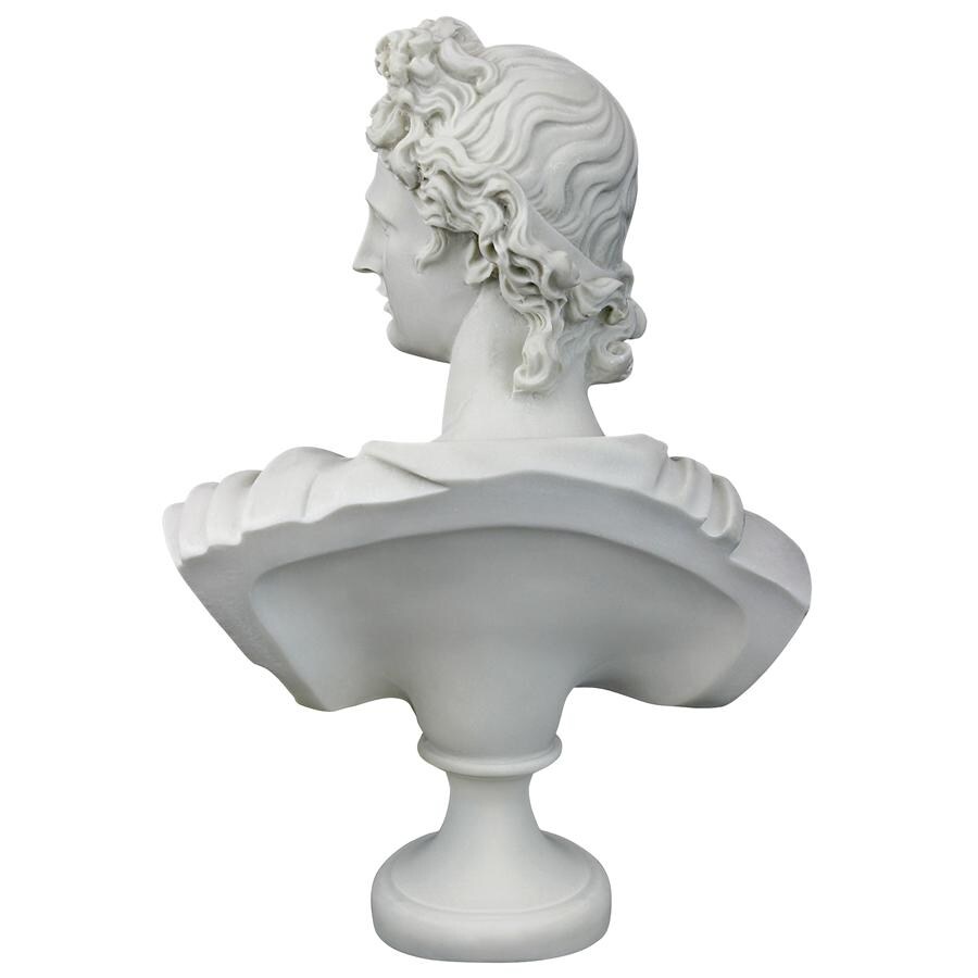 Design Toscano Apollo Belvedere  c. 350 325 BC: Bonded Marble Resin Bust