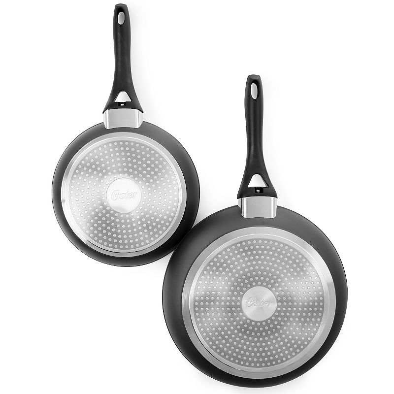 Oster Two Piece Non Stick Aluminum Frying Pan Set