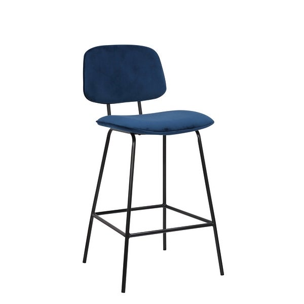 Porthos Home Ekta Velvet Counter Height Stools (Set of 2)