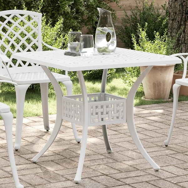 vidaXL Patio Table White 31.5