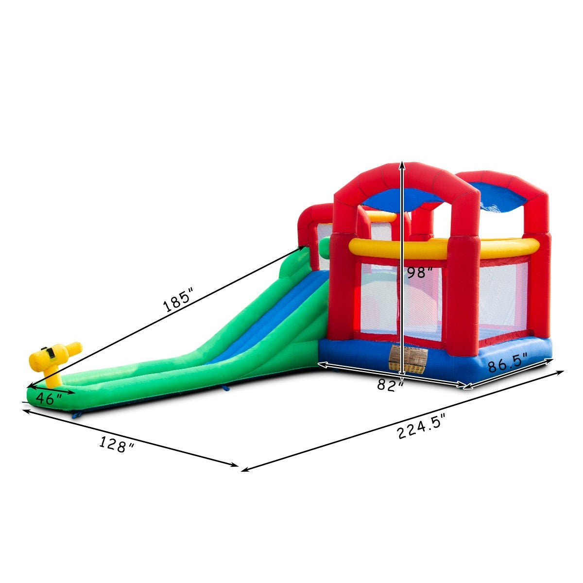 Inflatable Bounce House, Jump and Slide Bouncer