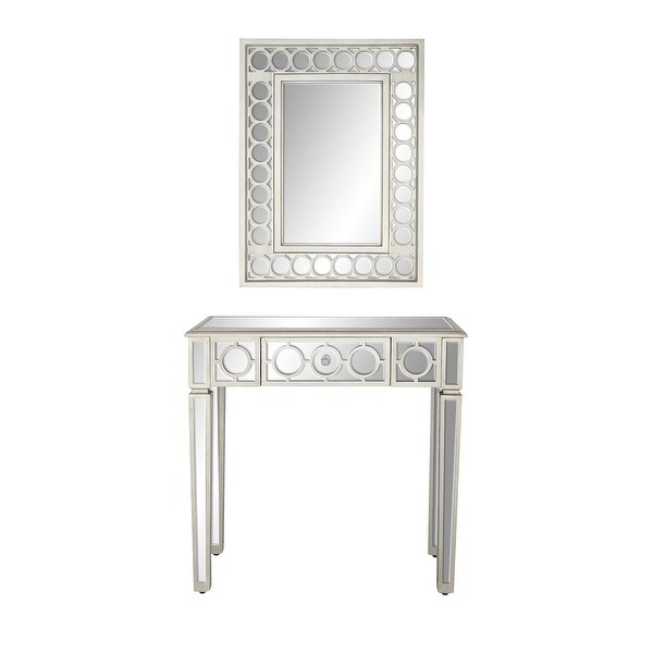 Grey MDF Glam Console Table (Set of 2) - S/2 31