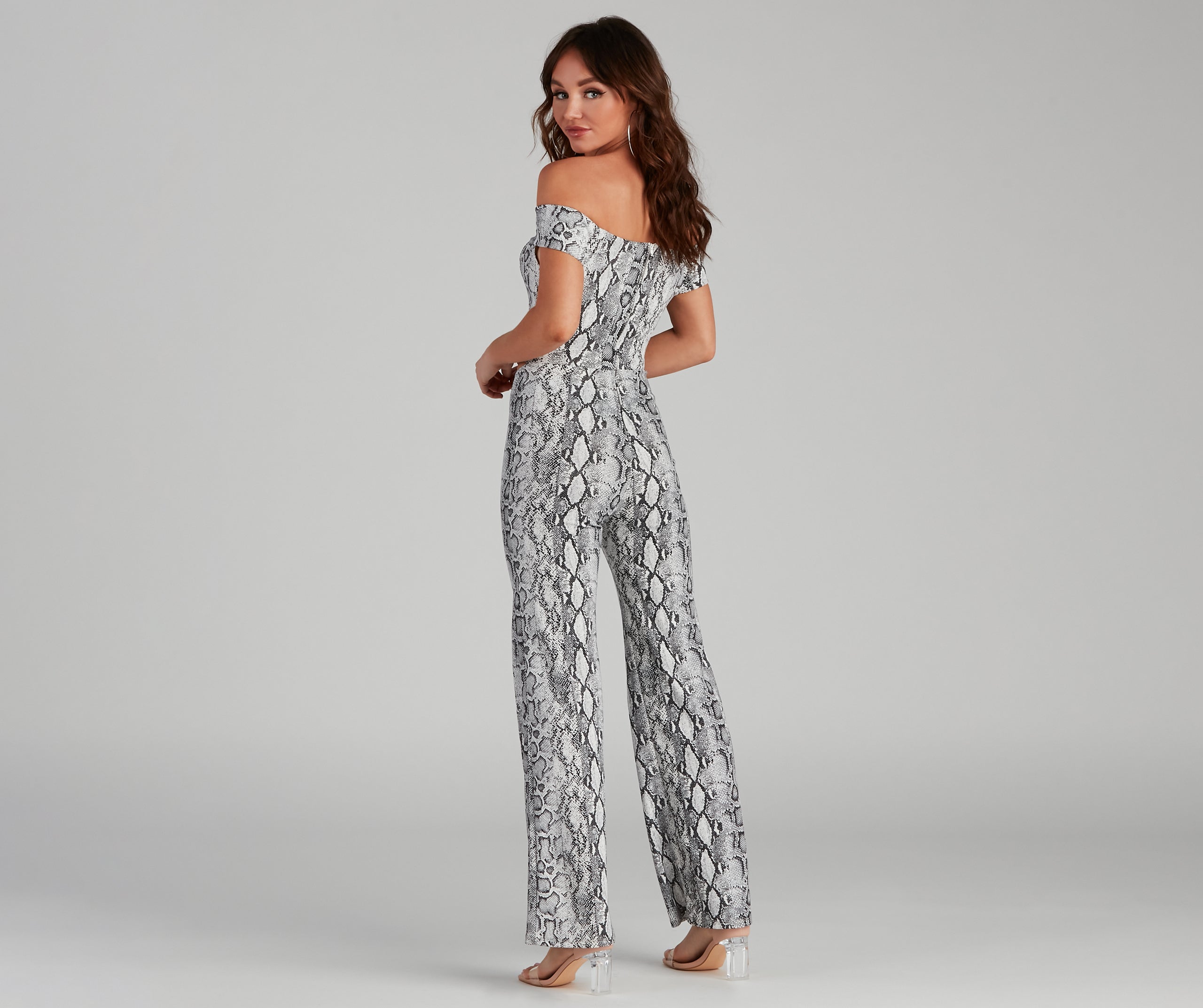 Major Impression Cutout Snake Jumpsuit