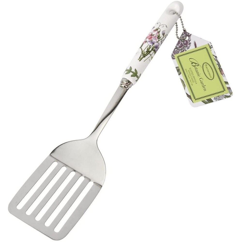 Portmeirion Botanic Garden Slotted Spatula (Sweet Pea)   13 x 3 inches