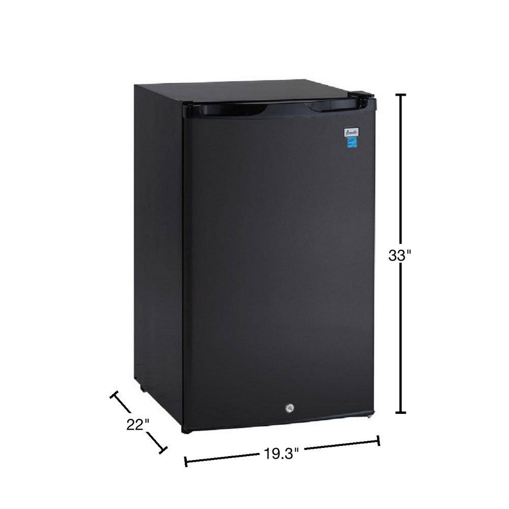 Avanti 4.4 cu. ft. Mini Fridge without Freezer in Black AR4446B