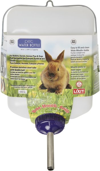 Lixit Wide-Mouth Small Animal Water Bottle