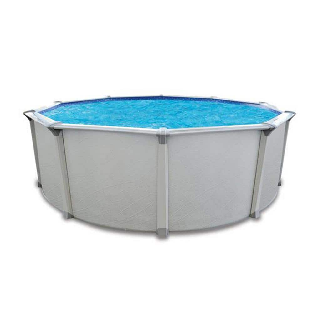 AQUARIAN Fuzion 18 ft. x 52 in. Round Above Ground Swimming Pool WNE0018D52SM