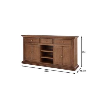 Home Decorators Collection Eldridge Wood Buffet in Haze Brown HD02-F01WD