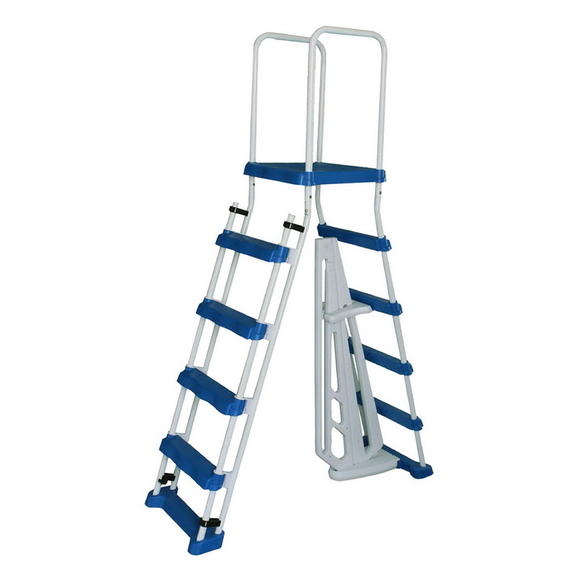 Blue Wave NE1217 52 in A Frame Ladder w/ Safety Ba...