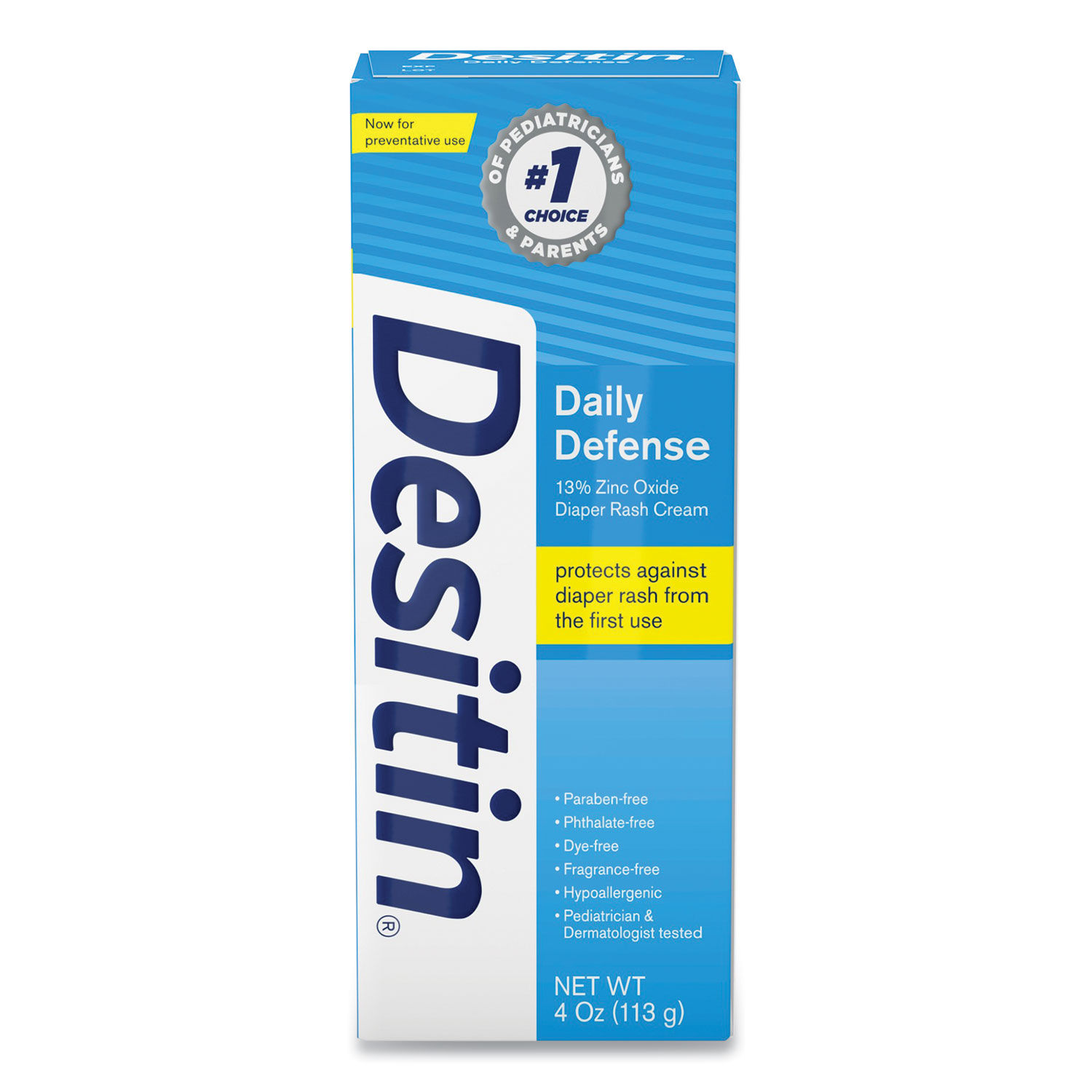 Daily Defense Baby Diaper Rash Cream with Zinc Oxide by Desitinandreg; SCJ00301