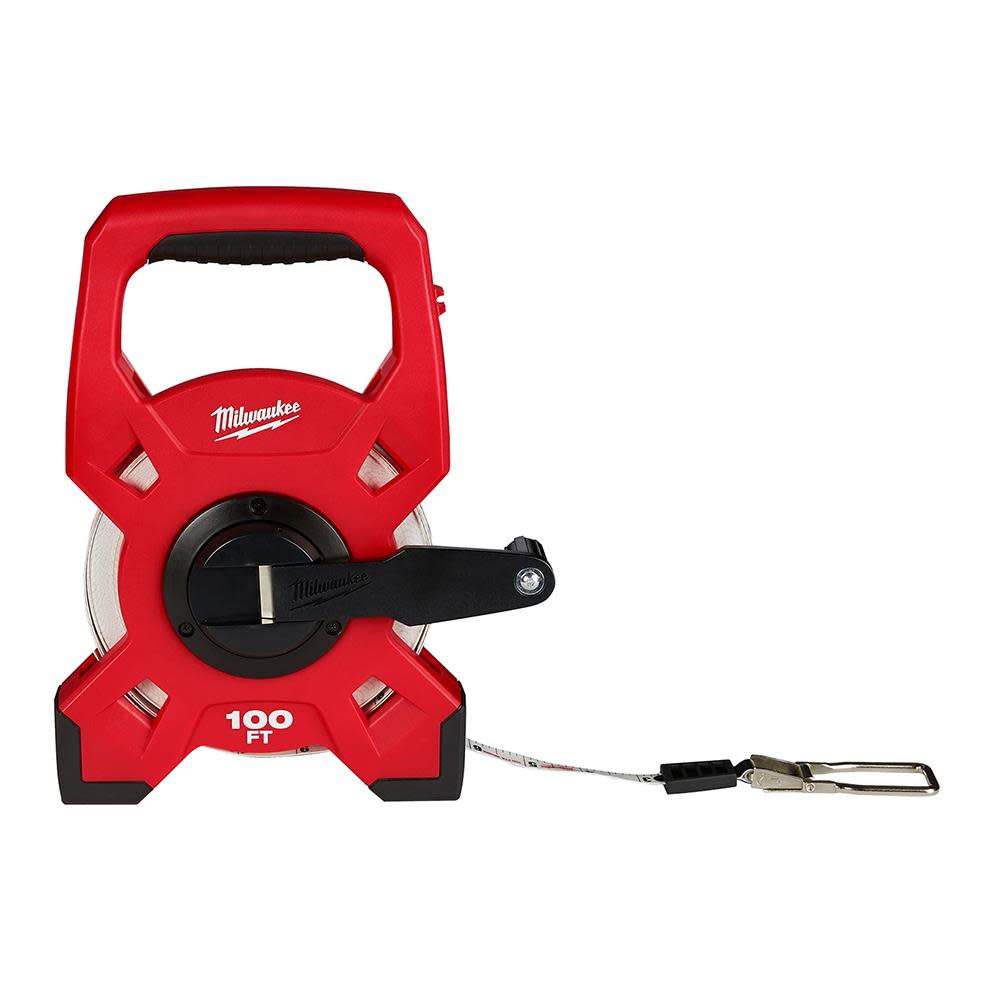 Milwaukee 100 Ft. Steel Open Reel Long Tape Measure 48-22-5201 from Milwaukee