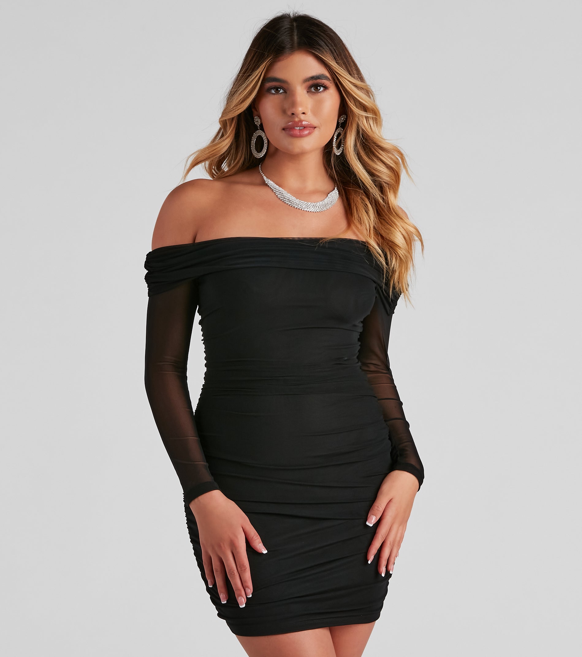 Chic Moment Mesh Bodycon Mini Dress