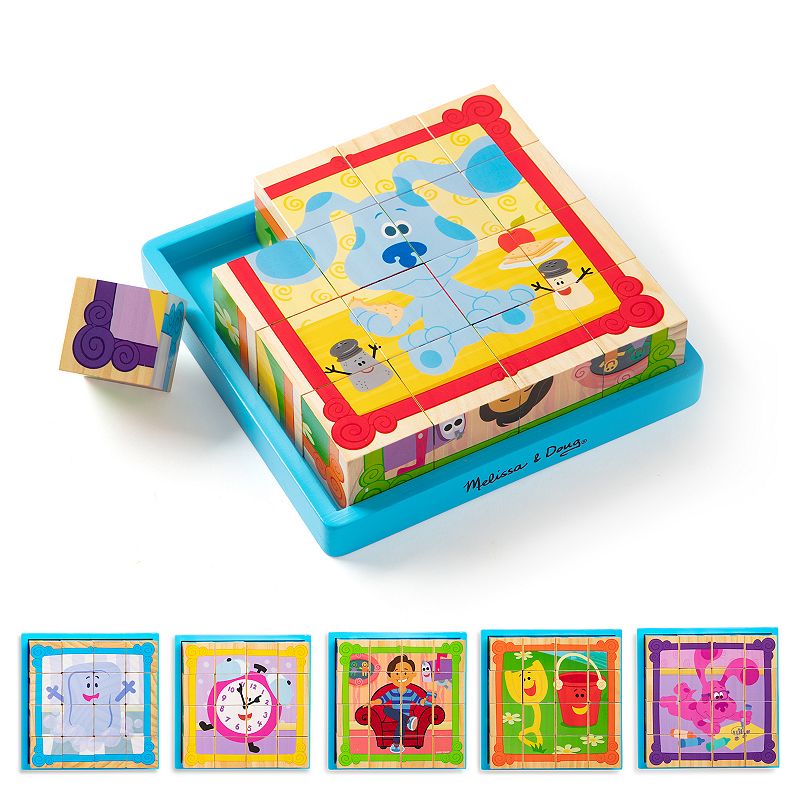 Melissa and Doug Blue's Clues and You Wooden Cube Puzzle