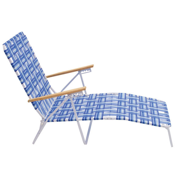 Blue White Web Lounger