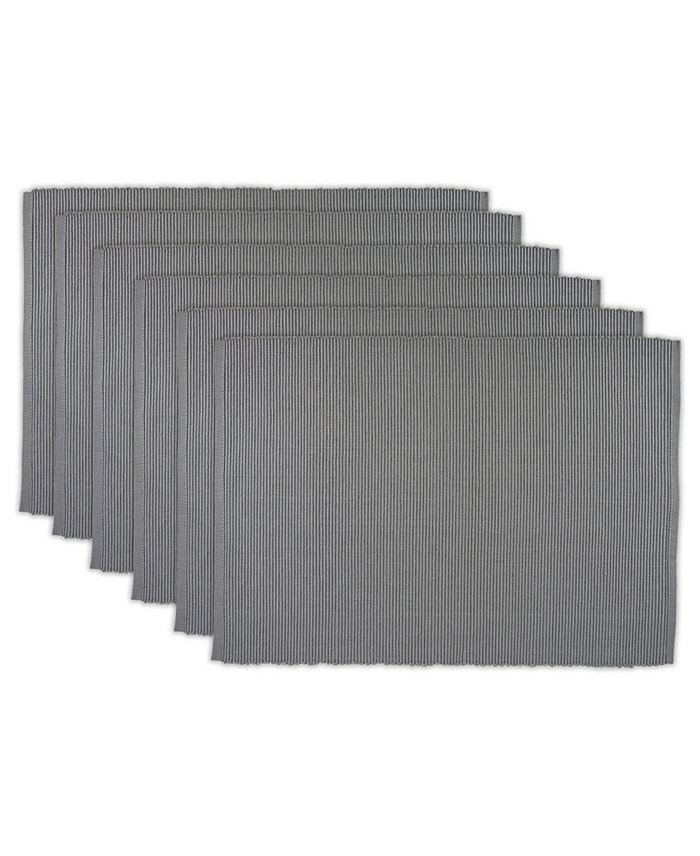 Design Imports Ribbed Placemat Set of 6