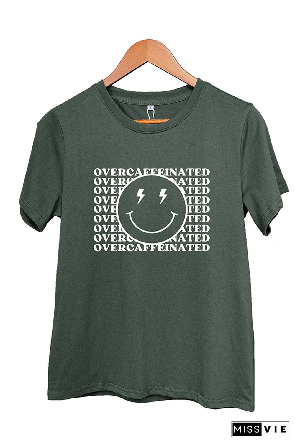 Over Caffeinated Graphic T-Shirt Wholesale