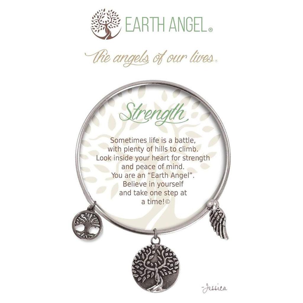 Earth Angel  Strength Bracelet in Silver