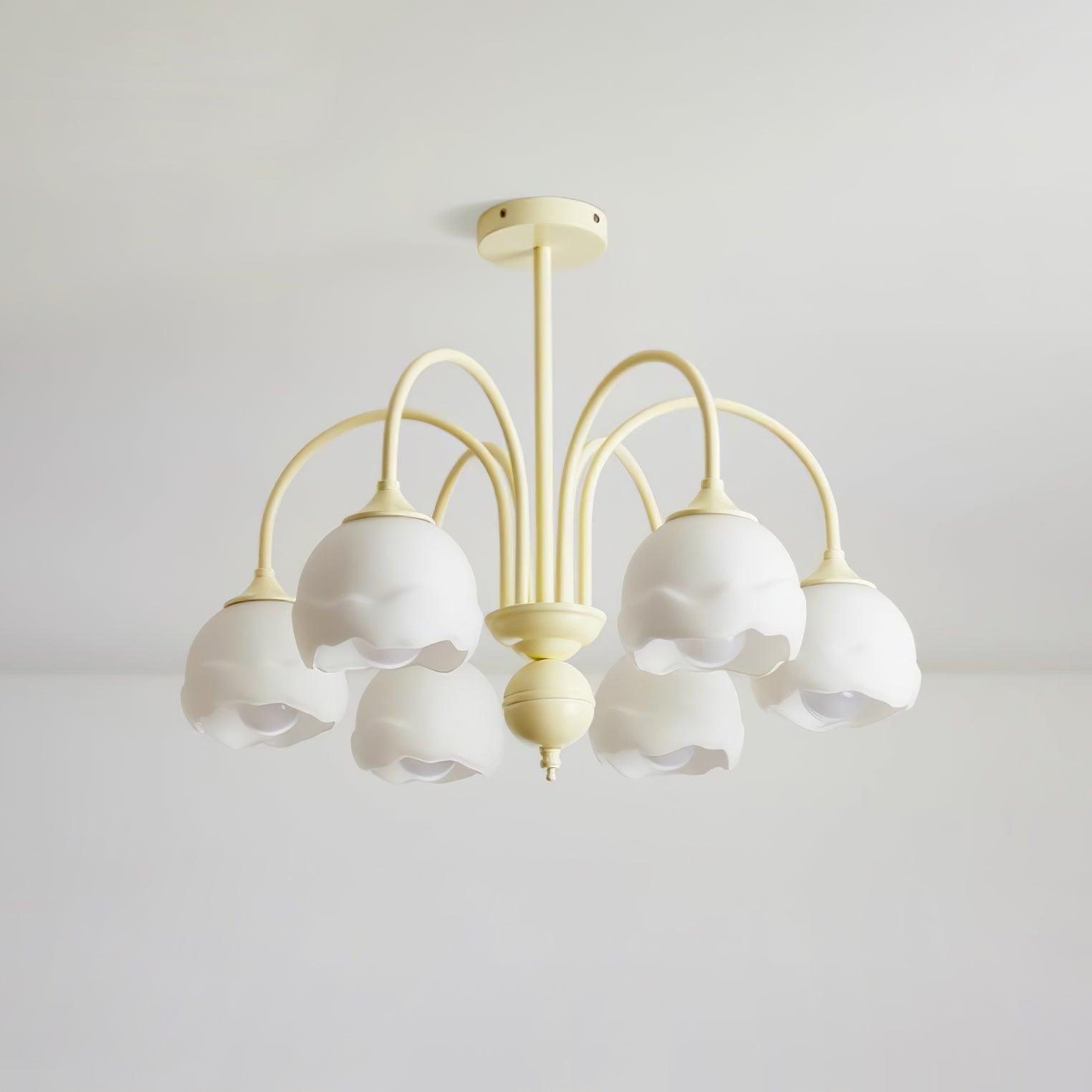 Creamy Glass  Chandelier