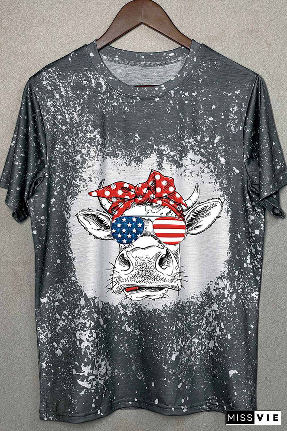 Patriotic cow Graphic Tee Wholesale