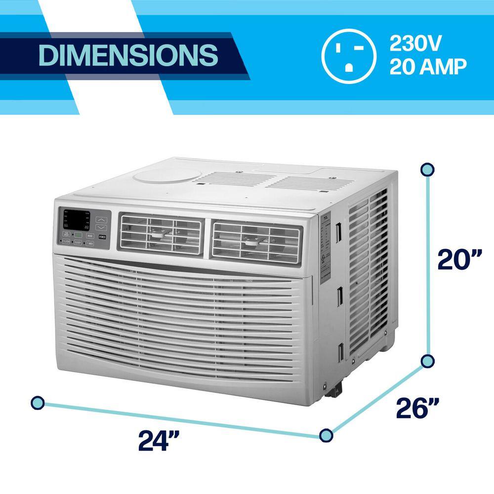 Arctic Wind 18001 BTU Electronic 230-Volt Plug Window Air Conditioner in White 2AW18000EA