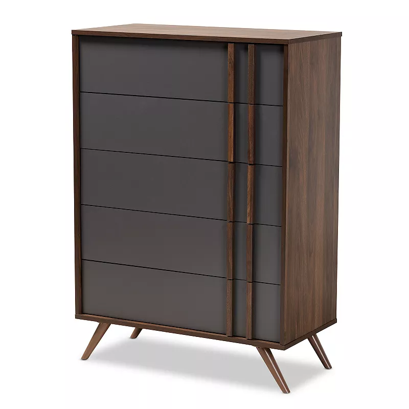 Baxton Studio Naoki 5-Drawer Dresser