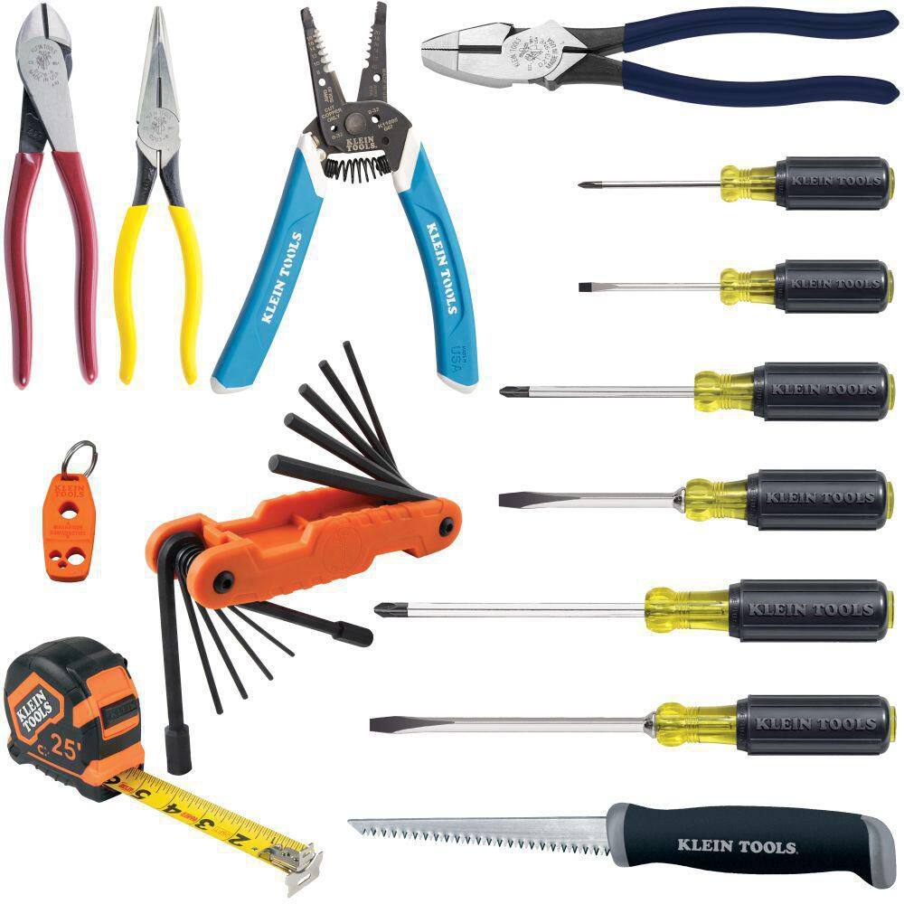 Klein Tools Fixed Blade Driver and Plier Tool Set 14-Piece 80088