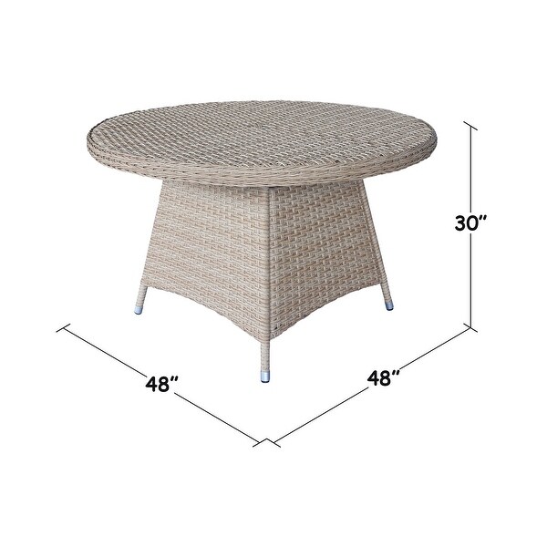 Outdoor Wicker Patio Dining Table