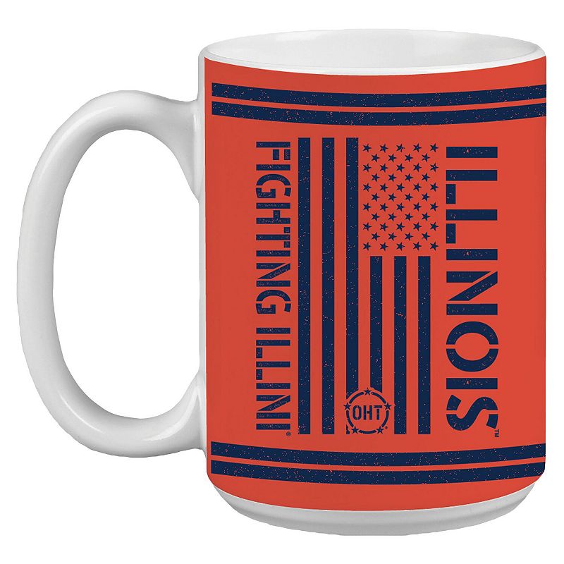 Illinois Fighting Illini 15oz. OHT Military Appreciation Mug