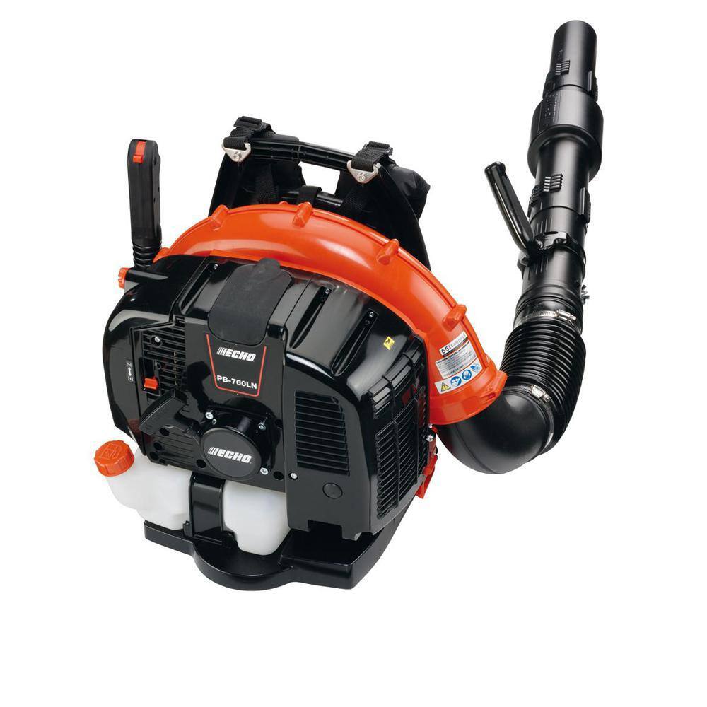 ECHO 214 MPH 535 CFM 63.3 cc Gas 2-Stroke Low Noise Backpack Leaf Blower with Hip Throttle PB-760LNH