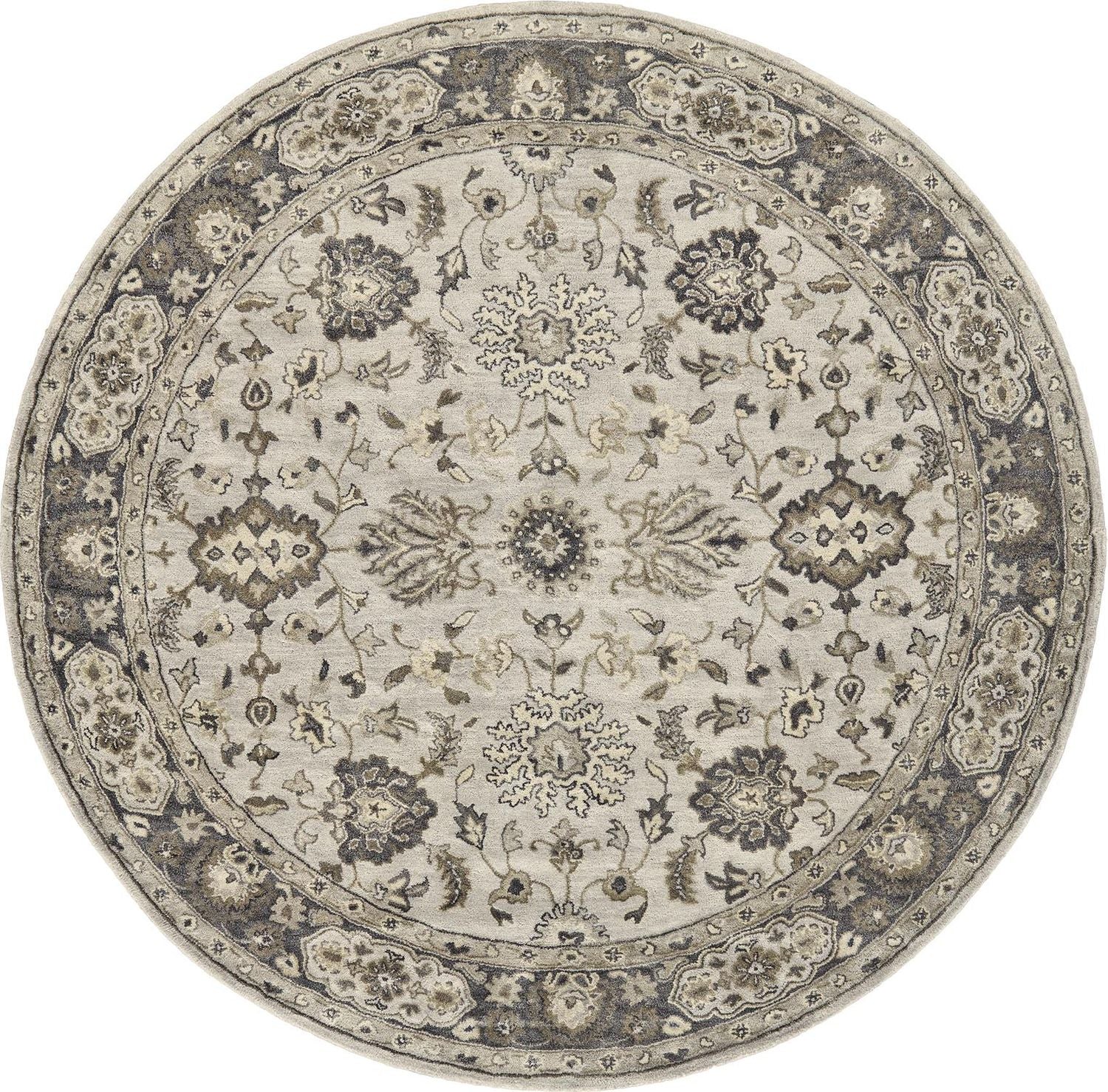 Botticino Hand Tufted Gray and Beige Rug by BD Fine