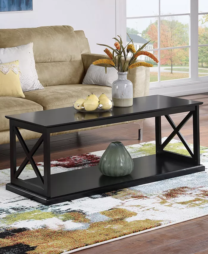 Convenience Concepts 47 Medium-Density Fiberboard Coventry Coffee Table with Shelf