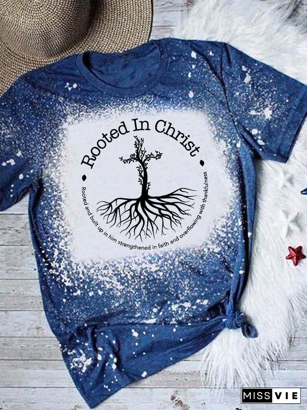 Rooted In Christ Tie Dye T-shirt