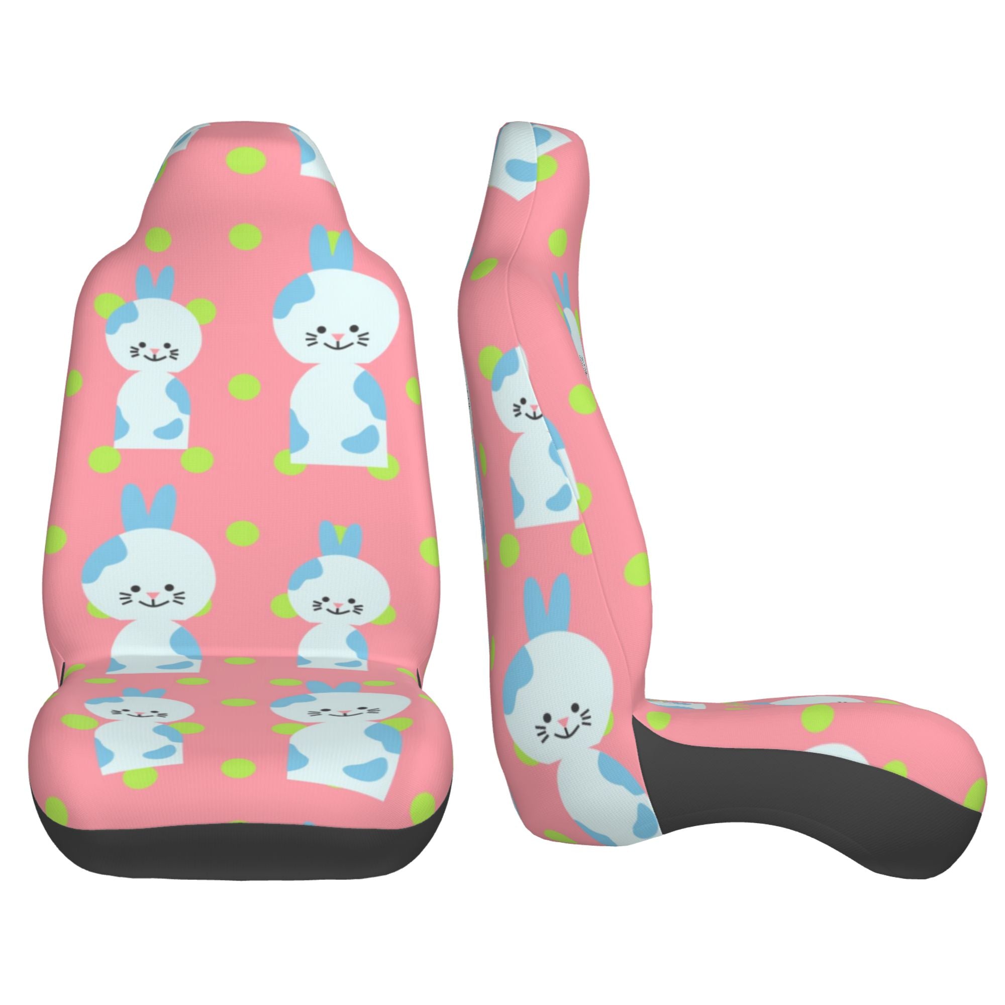 ZICANCN Car Seat Cover Bunny Rabbit Easter Car Front Seat Covers Protectors ， Automotive Seat Covers for Cars Trucks Suv