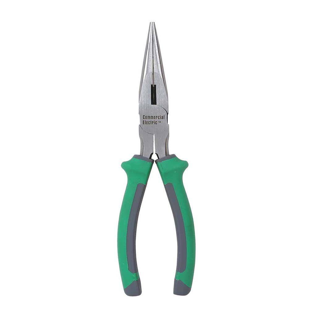 Commercial Electric 8 in. Long-Nose Pliers 06002