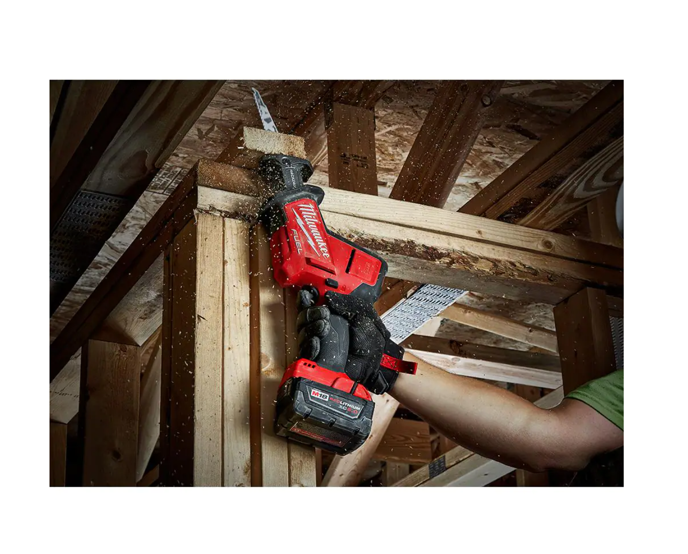 Milwaukee 2719-20-48-11-1820 M18 FUEL 18-Volt Lithium-Ion Brushless Cordless HACKZALL Reciprocating Saw with 2.0 Ah Battery