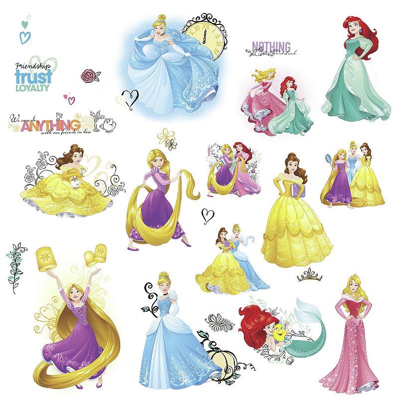 RoomMates Disney Princesses Friendship Wall Decal