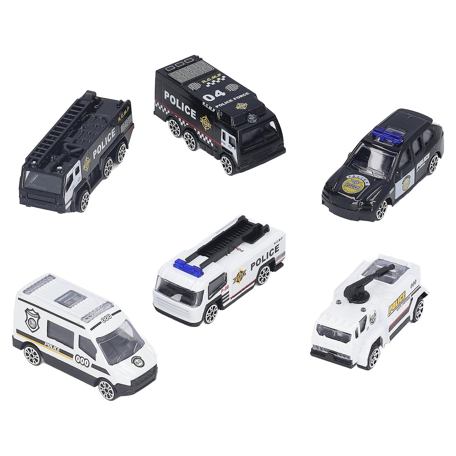 Swat Car Set 1:64 Alloy Metal Portable Children's Educational Toys Die Casting Swat Car Police Vehicles Model Set