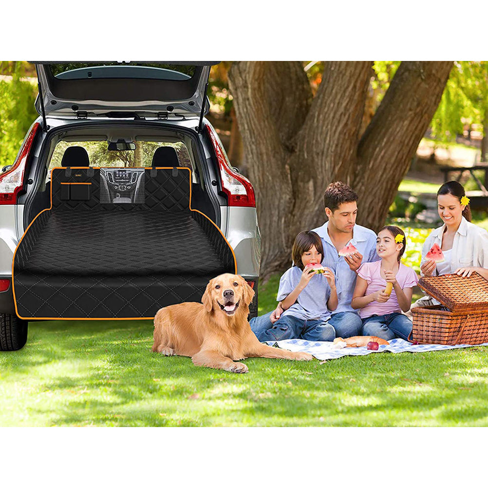 Suv Cargo Liner For Dogs Waterproof Pet Cargo Cover With Mesh Window Non Slip Durable Dog Seat Cover Protector With Bumper Flap For Universal And Large Size Suvs…