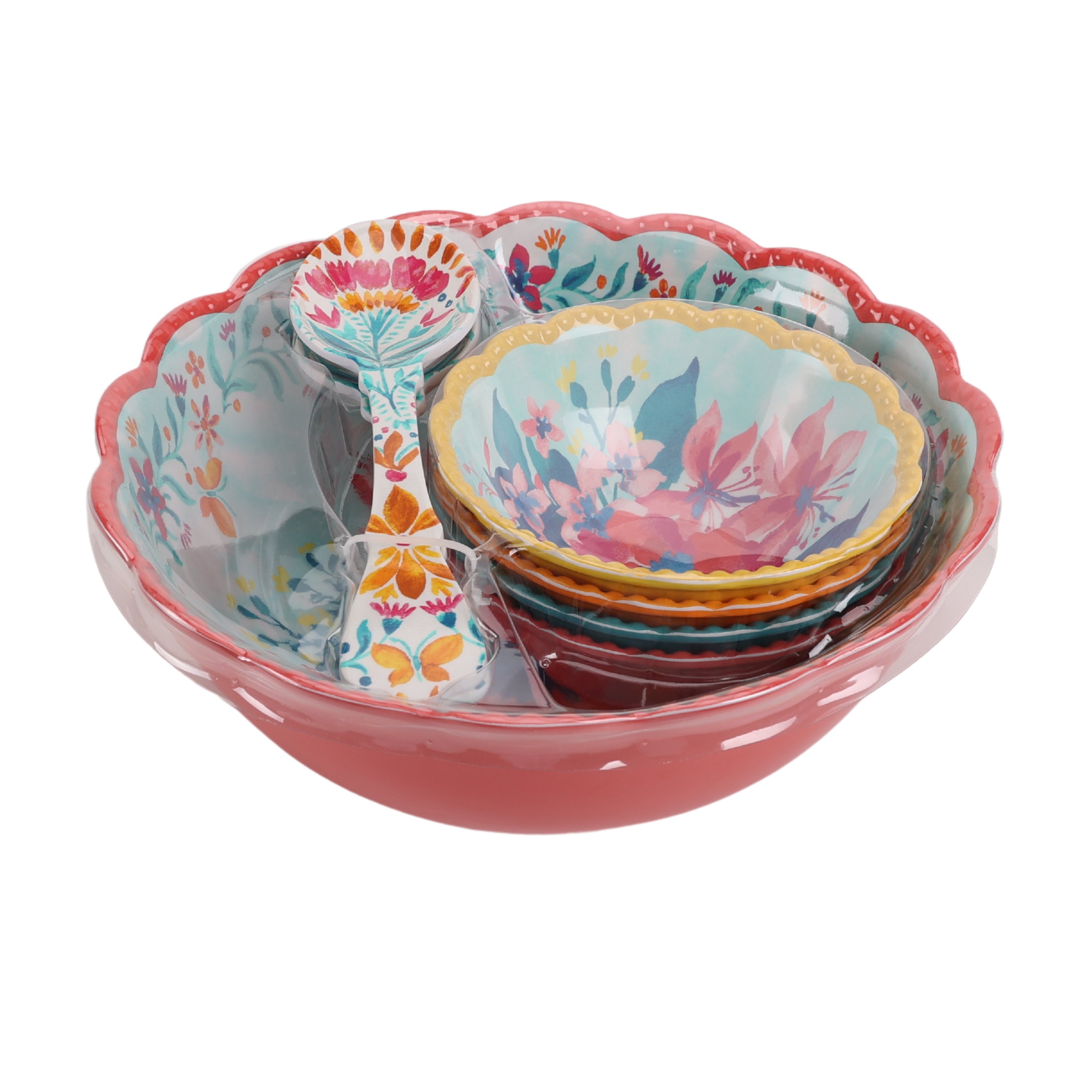 The Pioneer Woman Fresh Floral 7-Piece Serving Bowl Set